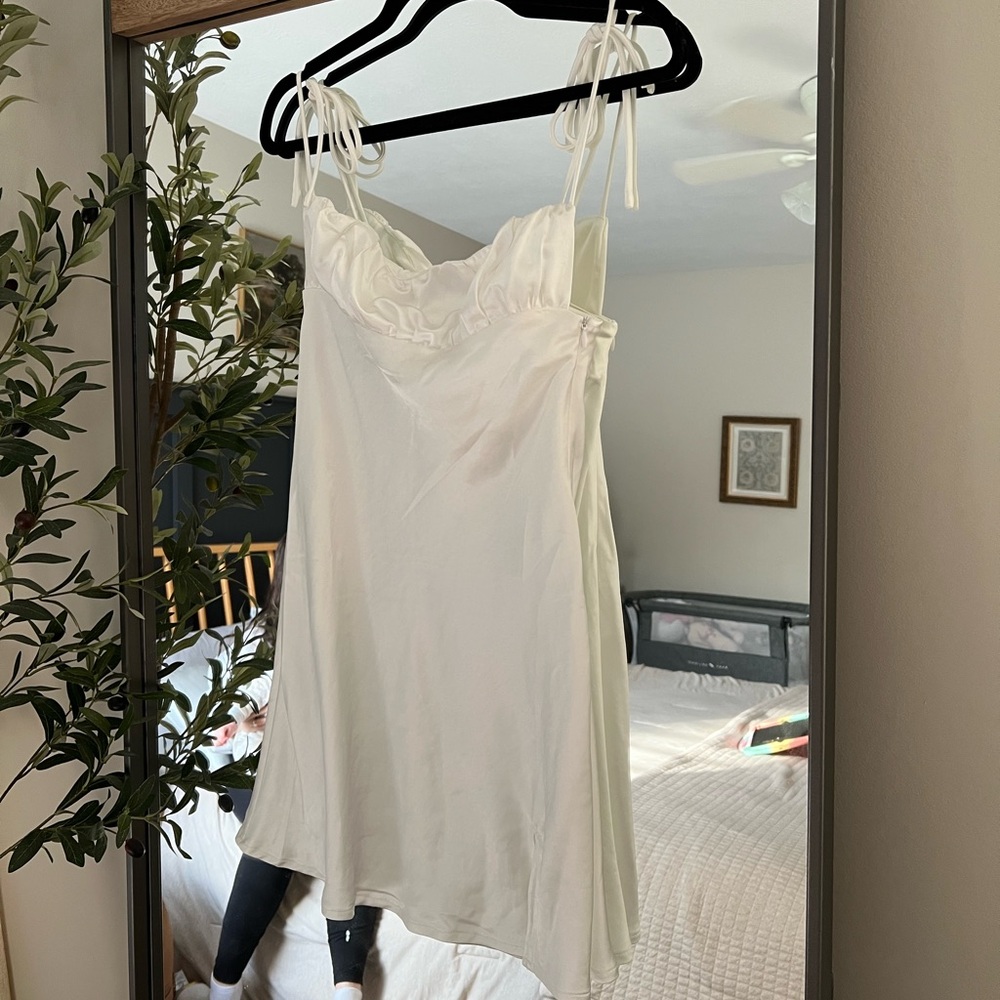 Petal & Pup White Slip Mini Dress | 4 - Picture 2 of 5